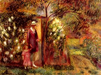 William James Glackens : Two In A Garden